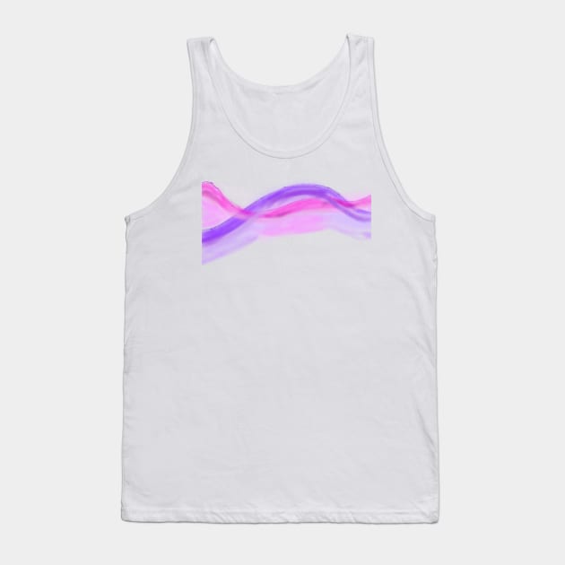 Purple pink watercolor abstract shapes Tank Top by Artistic_st